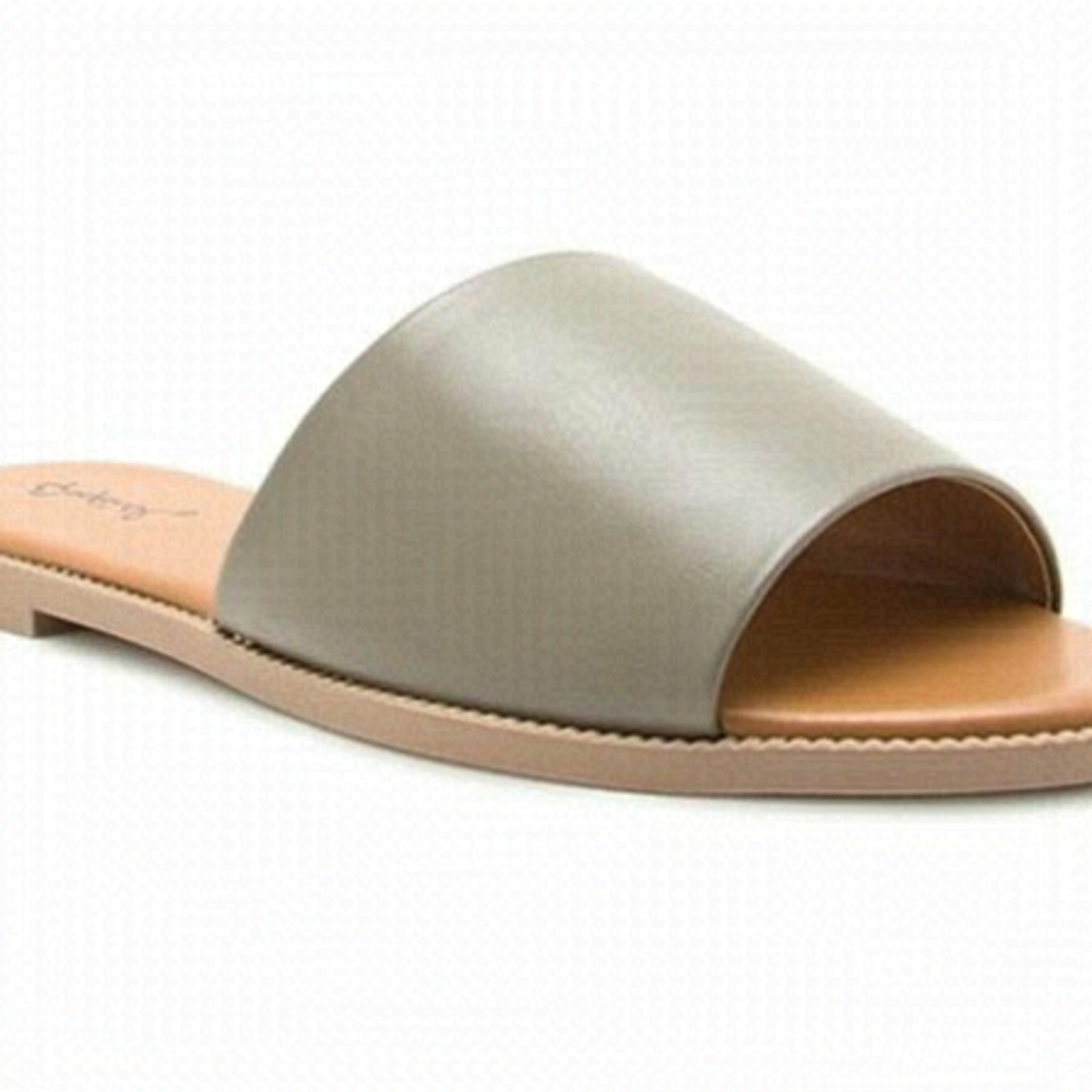 QUIPID Green Man made Leather Women's Slide Sandal Size 9 NWOT